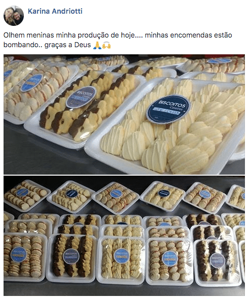 depoimento aluna curso de biscoito caseiro