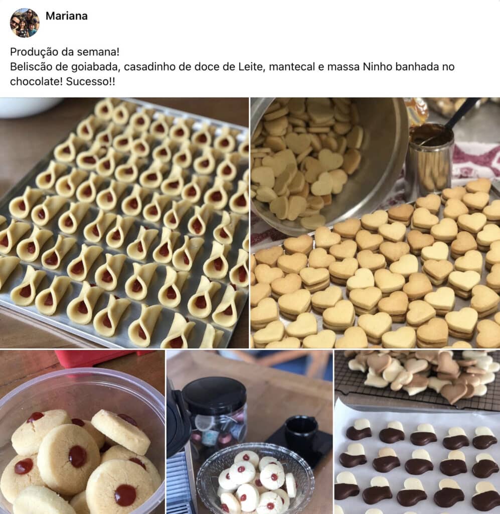 aluna curso biscoitos caseiros